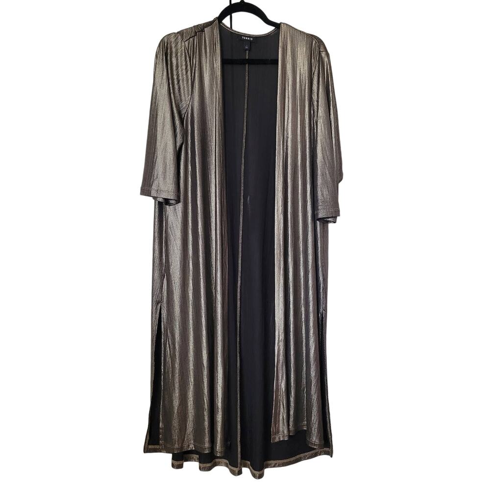 Torrid Shine Metallic Duster